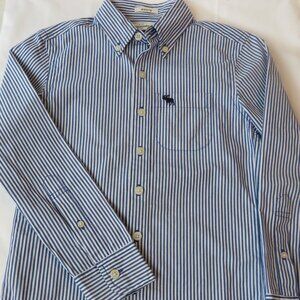 Abercrombie Kids Button Down | Pinstripe |  Blue | Size XXS